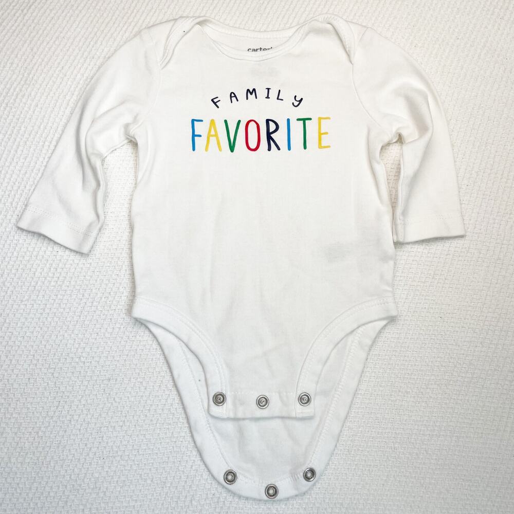 Carter's Family Favorite Long Sleeved Onesie